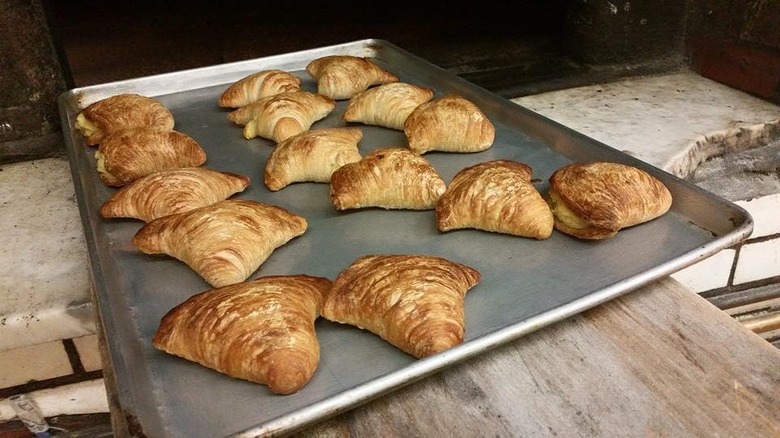 Lobster tails on tray