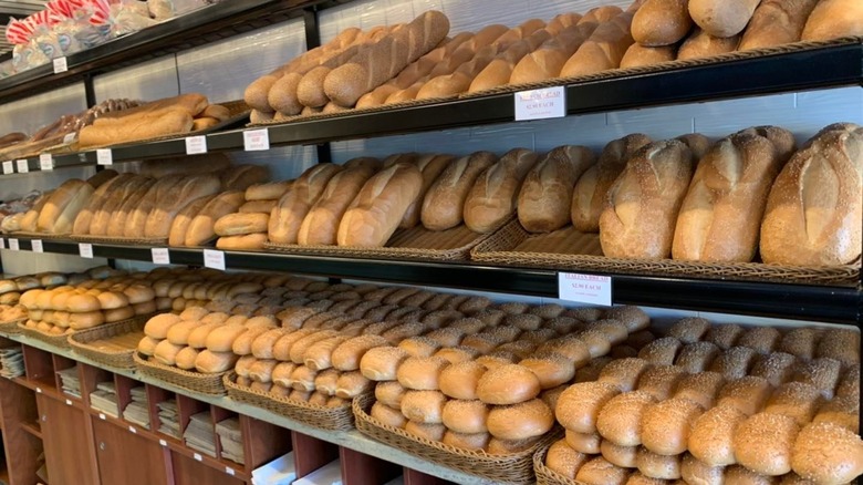 Array of bread at Peter Sciortino Bakery 