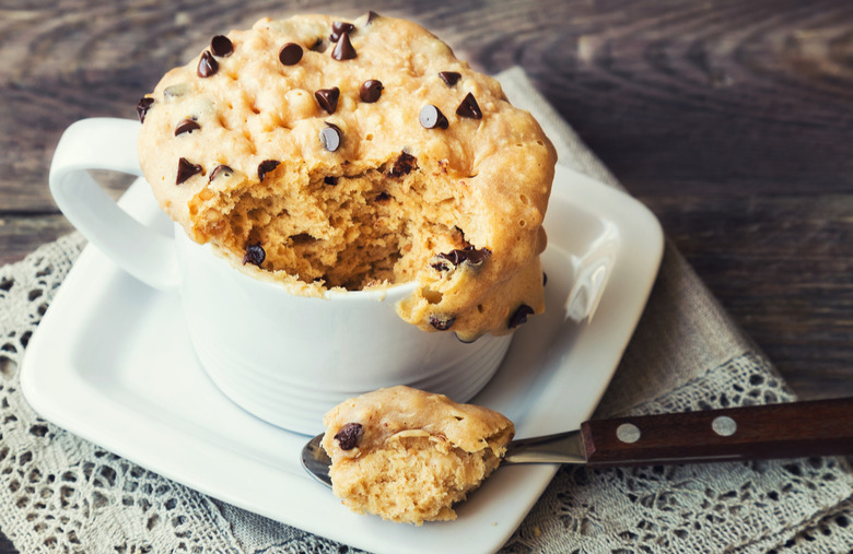 Chocolate Chip Cookie Dough Mug Cake