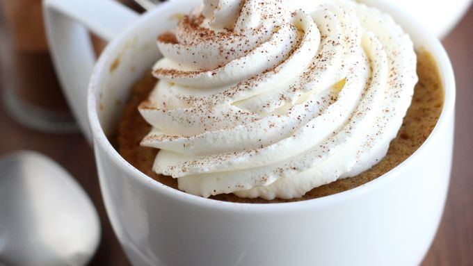 Pumpkin Spice Latte Mug Cakes