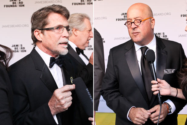 Rick Bayless and Andrew Zimmern