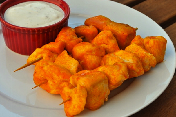 Buffalo Chicken Skewers