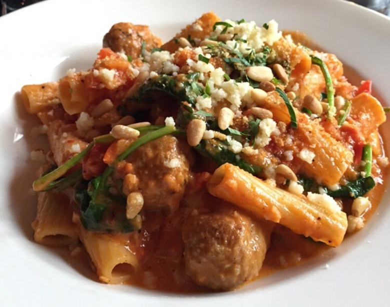 Texas: Rigatoni With Spicy Lamb Meatballs, La Traviata (Austin)