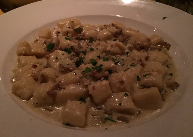 Vermont: Gnocchi al Tartufato, Trattoria Delia (Burlington)