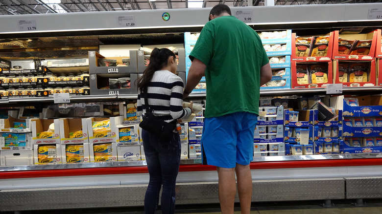 couple shopping at Costco