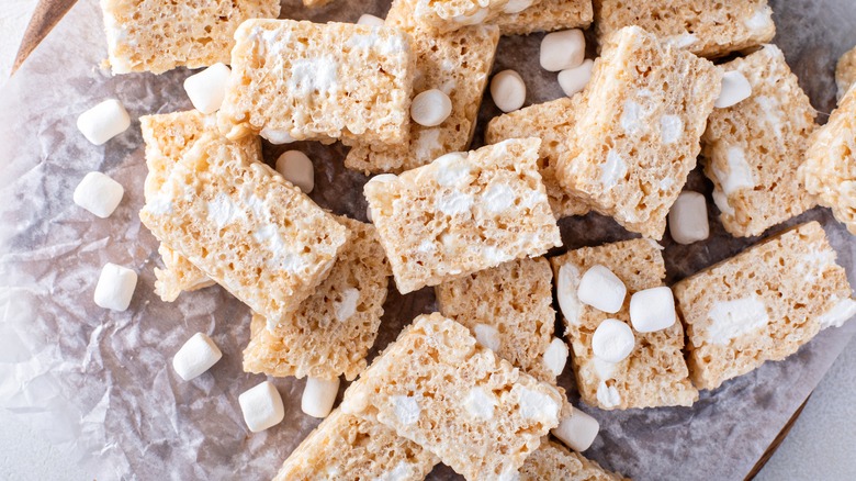 Rice Krispies treats and mini marshmallows