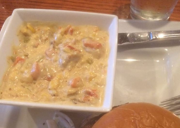 Iowa: Bacon Iowa Corn Chowder, Vesta (Coralville)