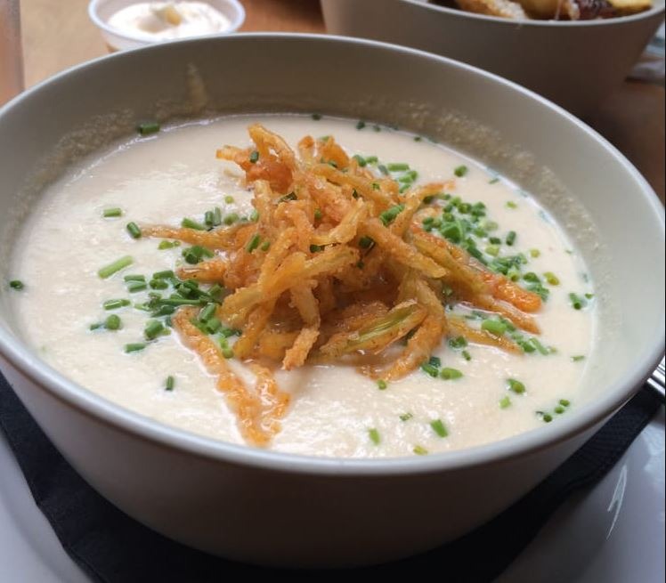 Michigan: Cauliflower Gruyere Soup, Dime Store (Detroit)