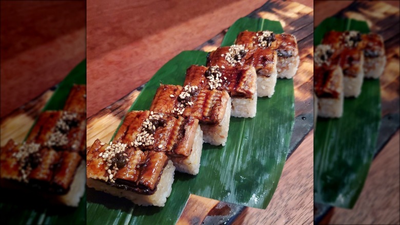 Eel sushi at Ken