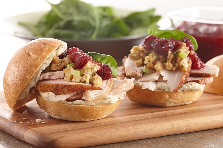 Miniature Leftover Turkey Sandwich