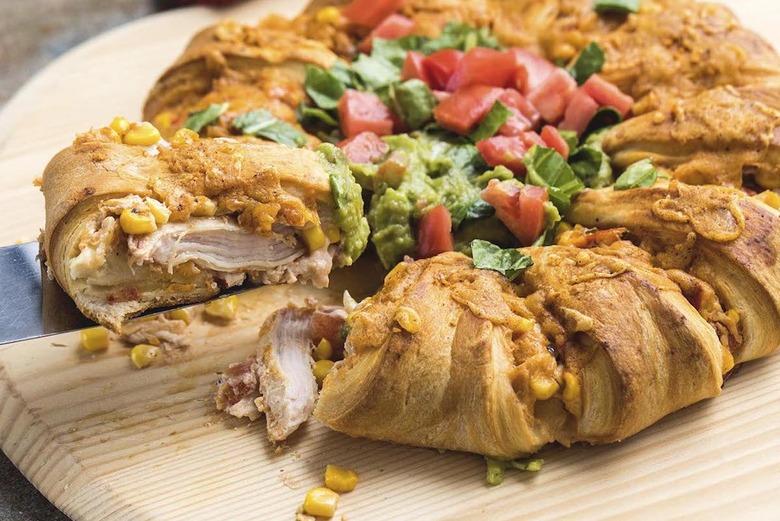 Leftover Turkey Taco Crescent Ring