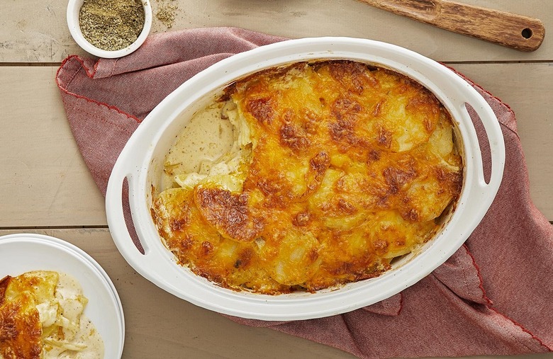 Sage and Cheddar Potato Gratin 