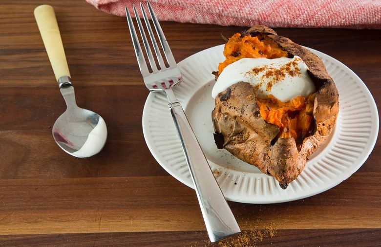 Twice Baked Pumpkin Pie Sweet Potatoes 