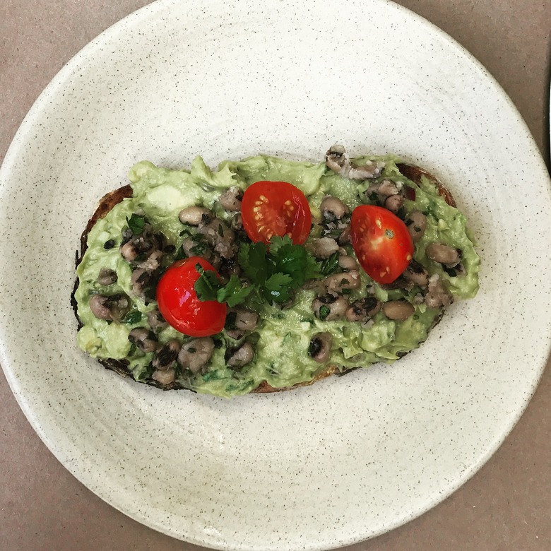 Avocado Toast on Wood-Charred Bread at Lupulo's, New York City