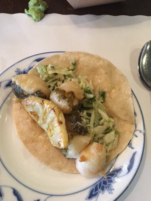 Langoustine Taco at Escuela Taqueria, Los Angeles