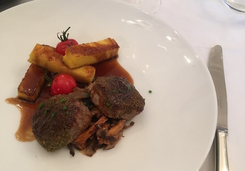 Lamb Over Mushrooms With Polenta, Phillipponat (Champagne, France)