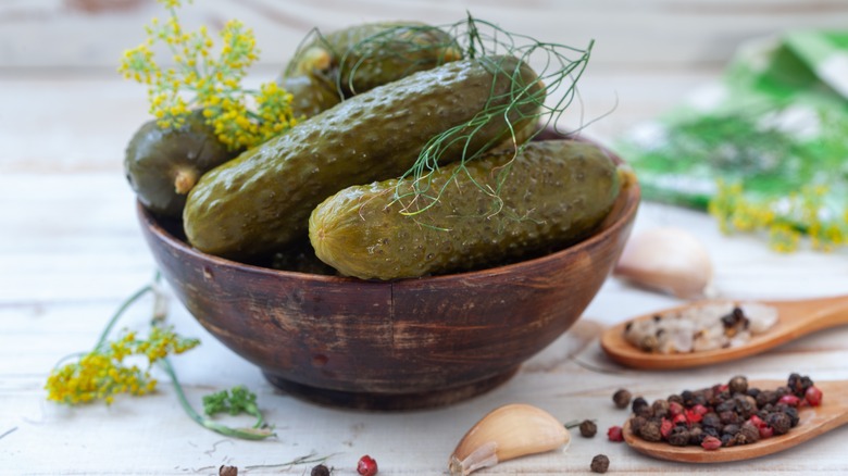 pickles in bowl