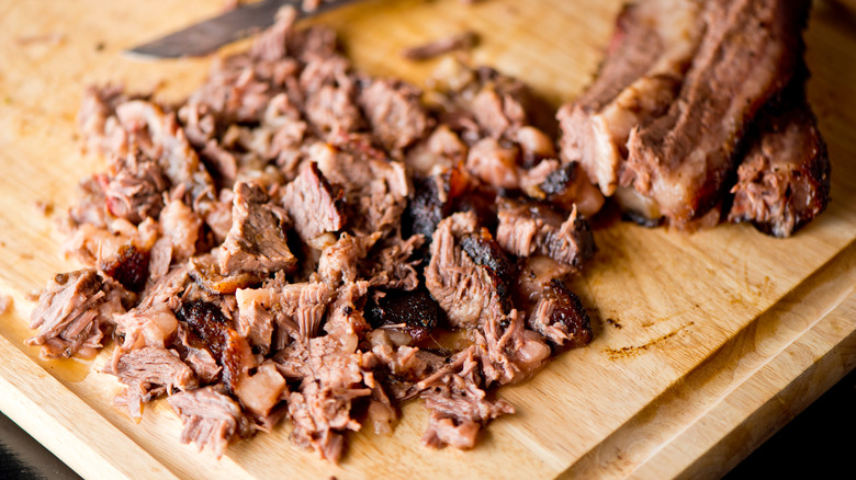 Chopped beef brisket 