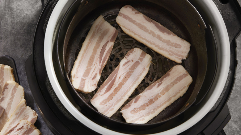 thick bacon in air fryer