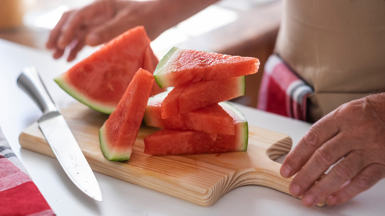 Slices of watermelon