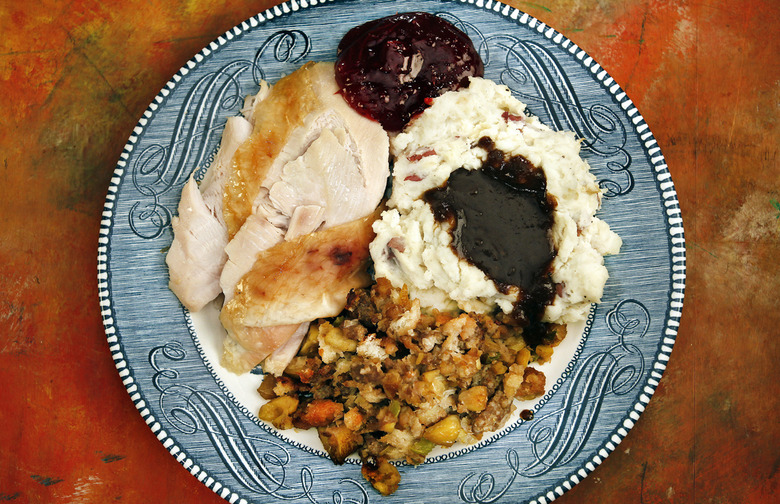 Balsamic-Roasted Turkey with Apple Stuffing