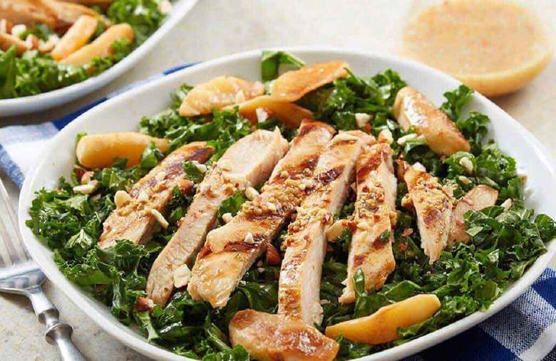 Hard Apple Cider-Glazed Chicken Kale Salad 