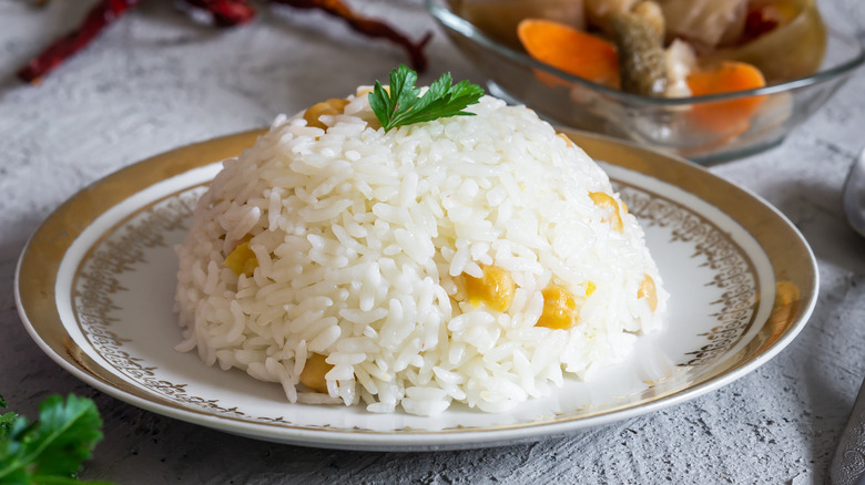 Rice pilaf with chickpeas