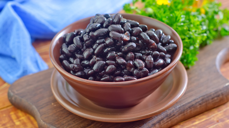 black beans in a bowl