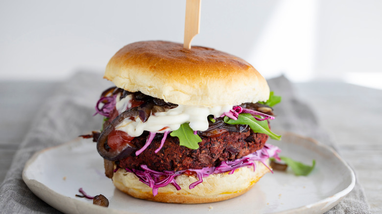 black bean burger