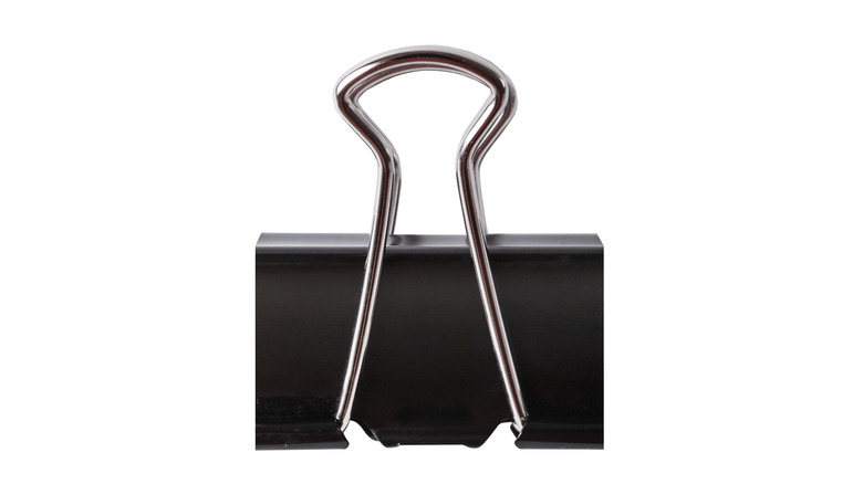 black binder clip