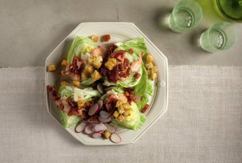 Iceberg BLT Wedge With Blue Cheese Croutons