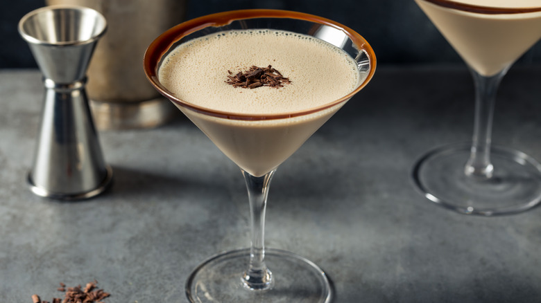 Boston cream pie martini