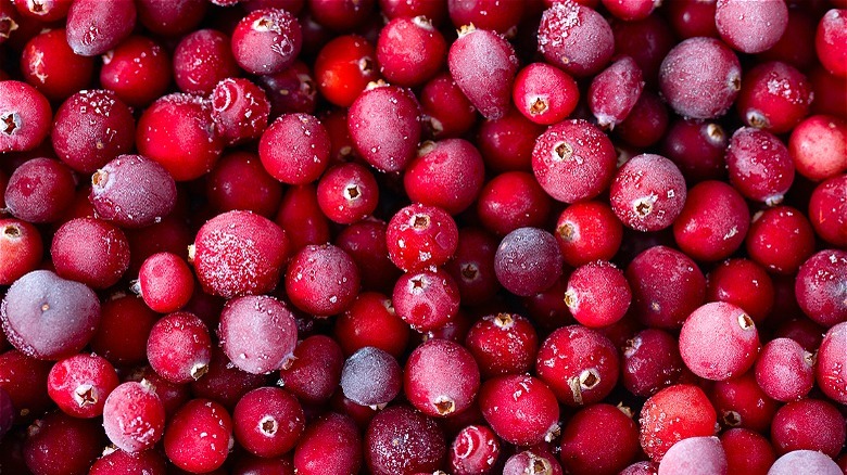 Frozen cranberries