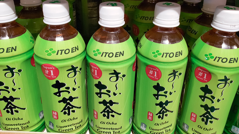 bottles of Ito En tea