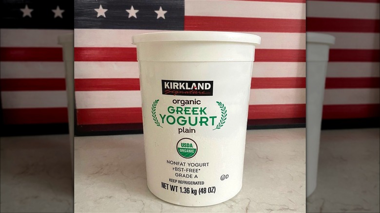 Costco Kirkland organic Greek yogurt 