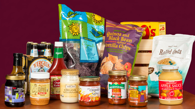 A collection of items from Trader Joe's