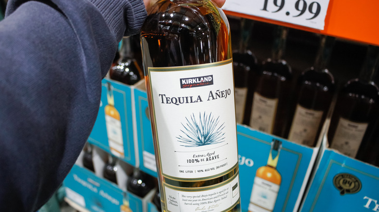 Kirkland Signature Tequila Añejo bottle