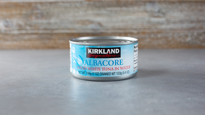 Kirkland Signature albacore tuna can