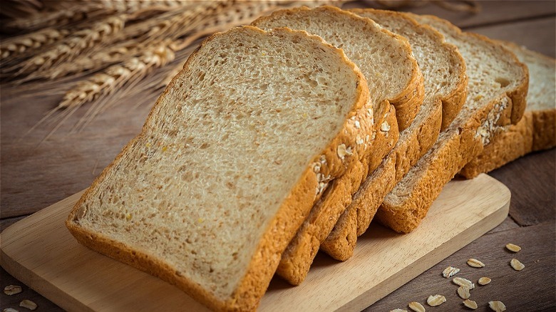 Sliced whole wheat bread