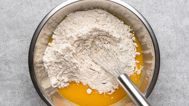 mixing bowl of almond flour 