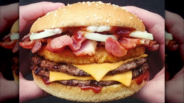 Full Meaty Burger King burger