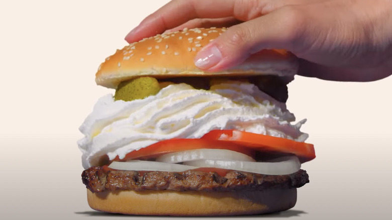 Whipped cream and pickle Pregnancy Whopper