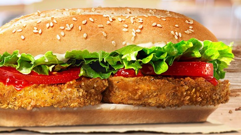 Veggie Bean Burger at Burger King Malta