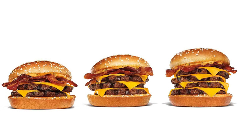 Burger King stacker sandwiches