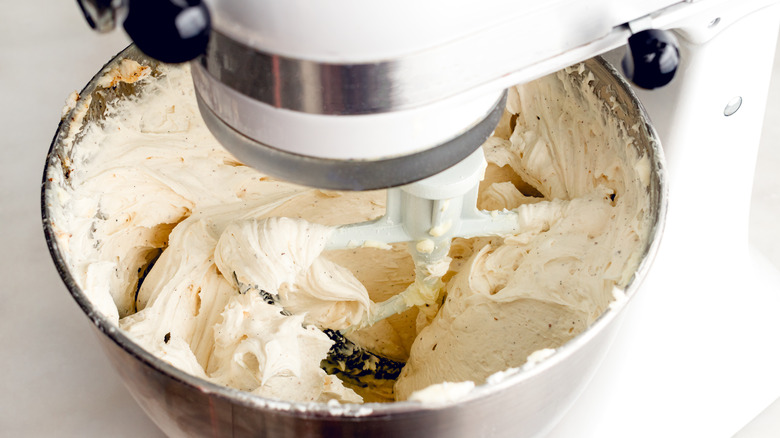 making frosting in a stand mixer