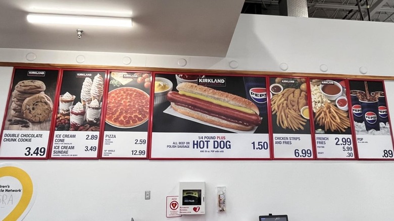 Canada Costco food court menu