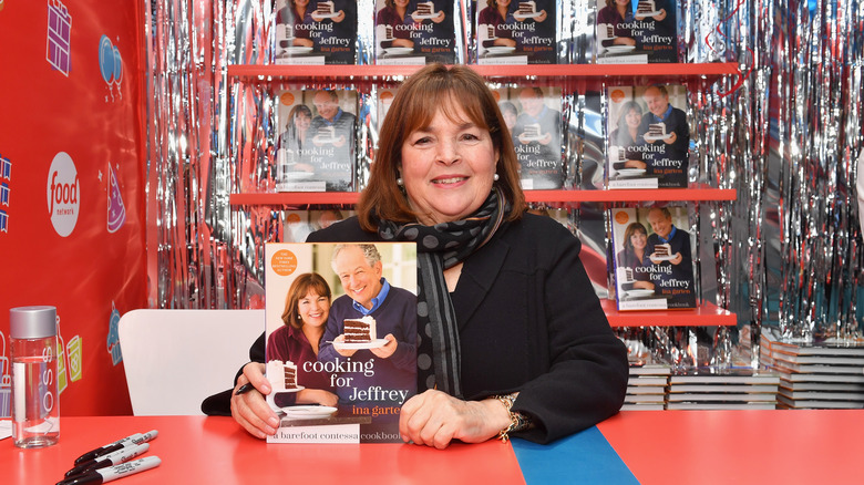 Ina Garten at her cookbook signing