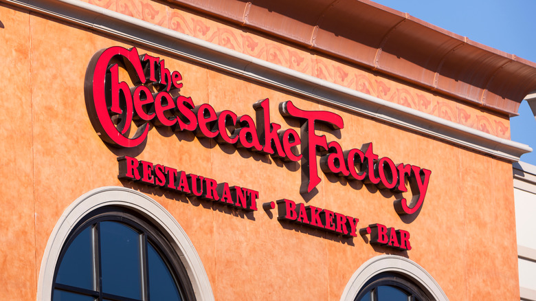 The Cheesecake Factory store front sign