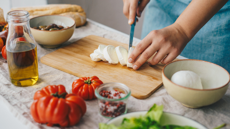 cutting cheese