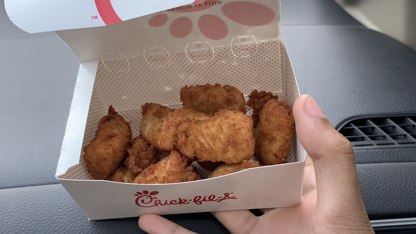 The Chick-Fil-A Nugget Box Hack For Convenient On-The-Go Eating